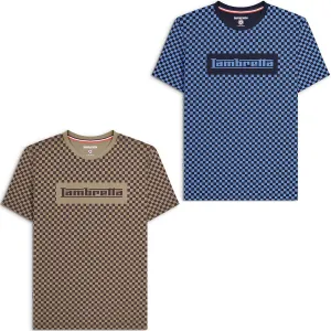 Lambretta Mens Two Tone Short Sleeve T-Shirt