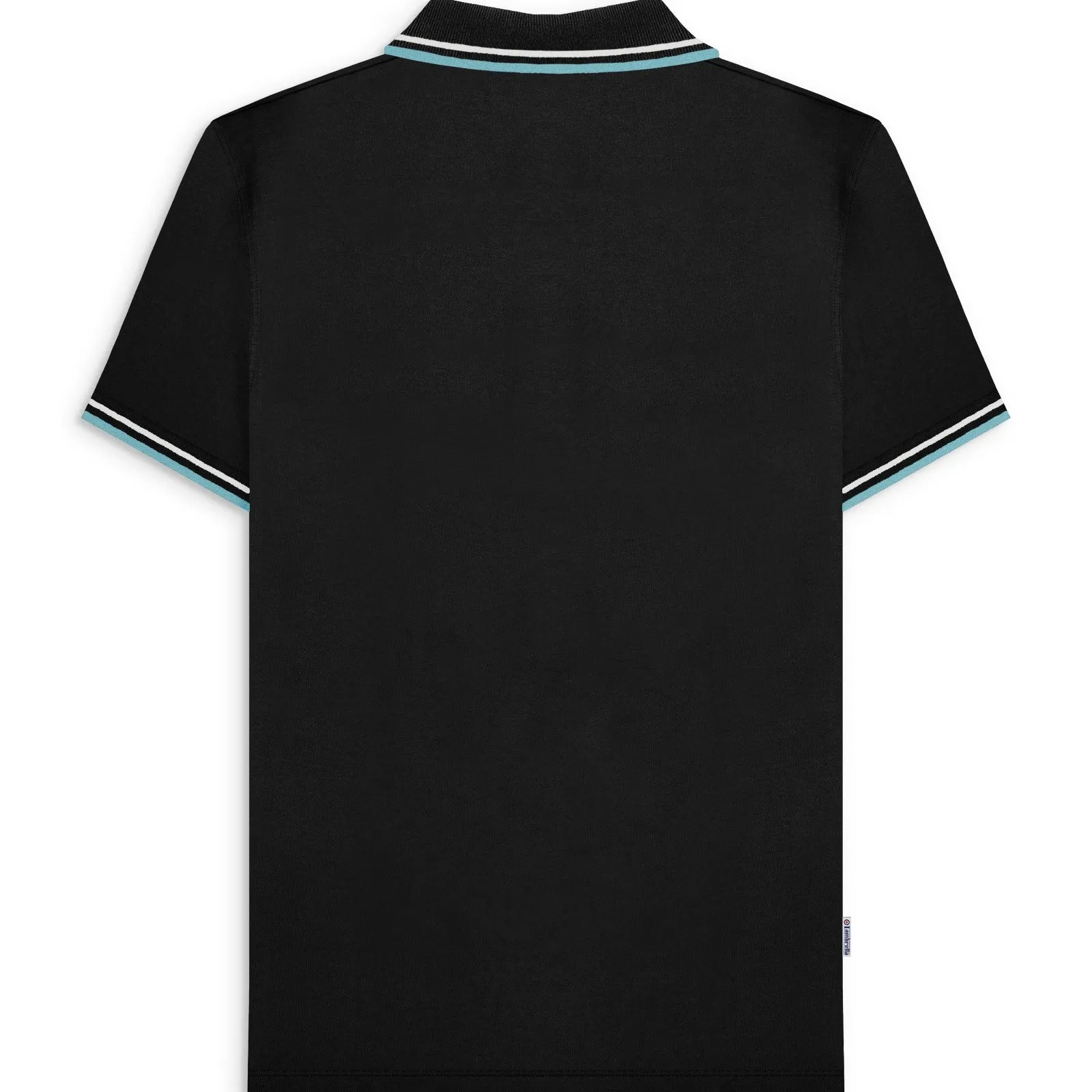 Lambretta Mens Vertical Stripe Short Sleeve Polo Shirt