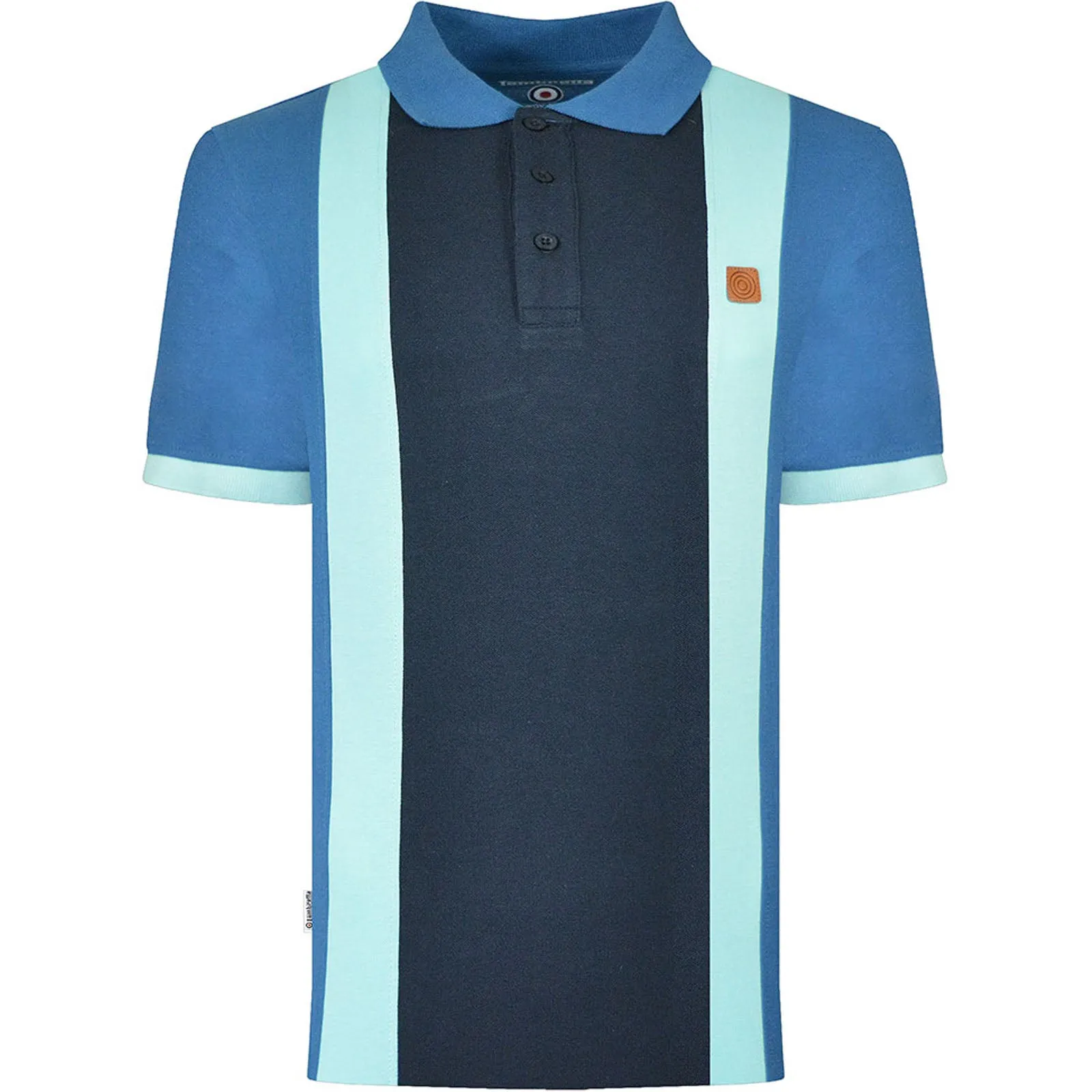 Lambretta Mens Vintage Panel Polo Shirt