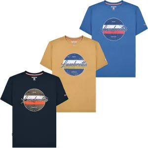 Lambretta Mens Vintage Print Short Sleeve T-Shirt