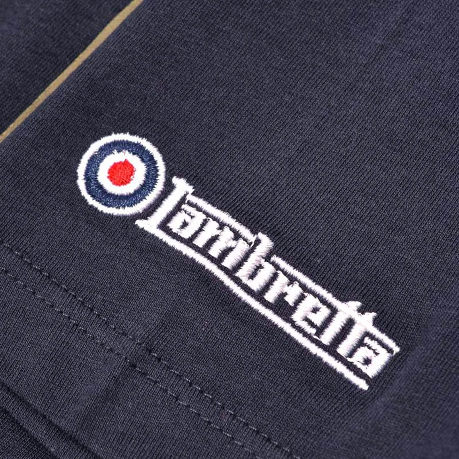 Lambretta Stripe Print T-Shirt - Navy