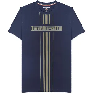 Lambretta Stripe Print T-Shirt - Navy