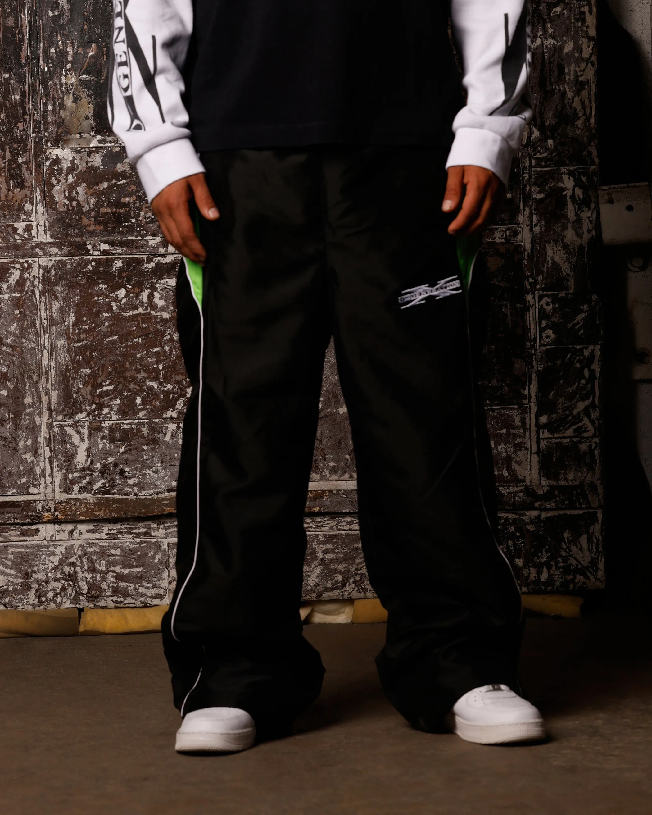 Loiter X WWE DX Generation Track Pants Black/Green