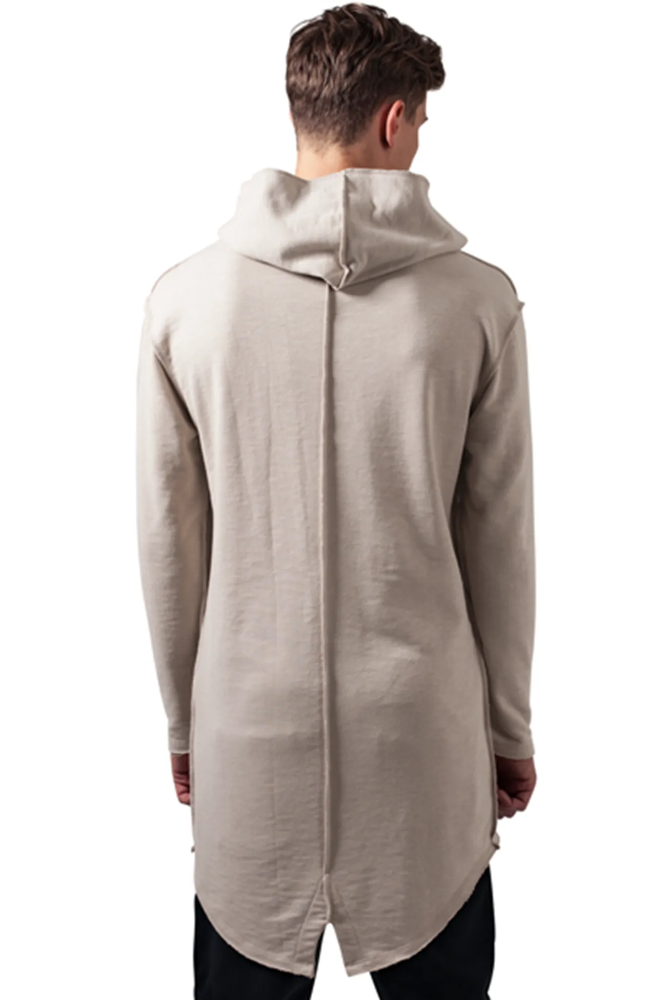 Long Terry Edge Hoodie - Sand-coloured