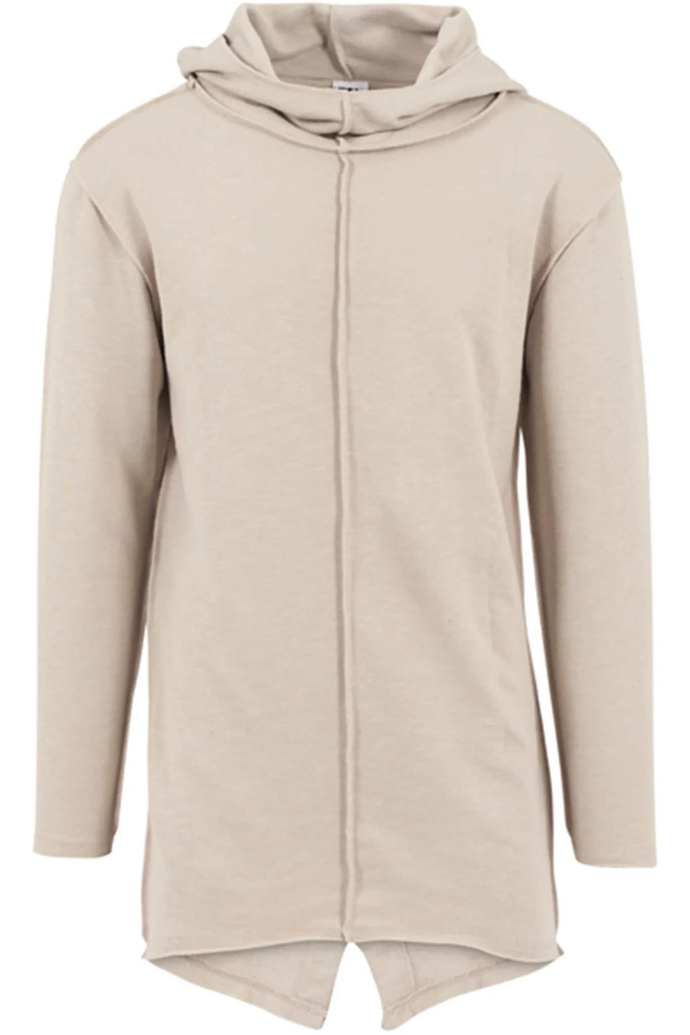 Long Terry Edge Hoodie - Sand-coloured