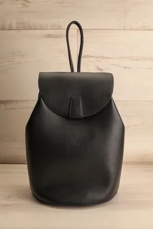 Maitu Black | Small Vegan Leather Backpack