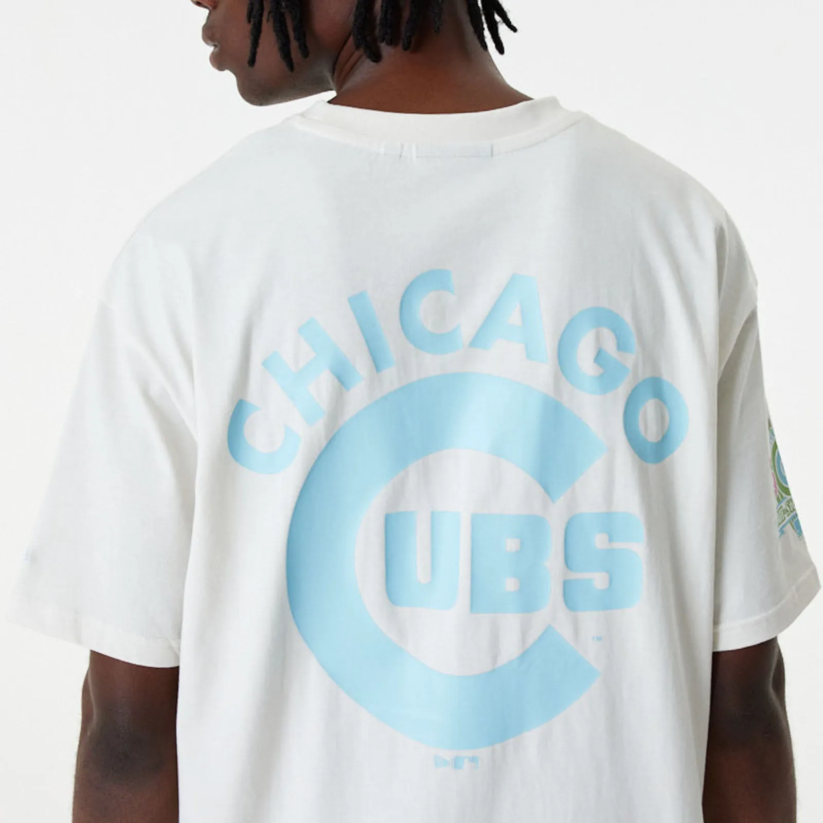 New Era Chicago Cubs MLB Pastel Oversized T-Shirt - White