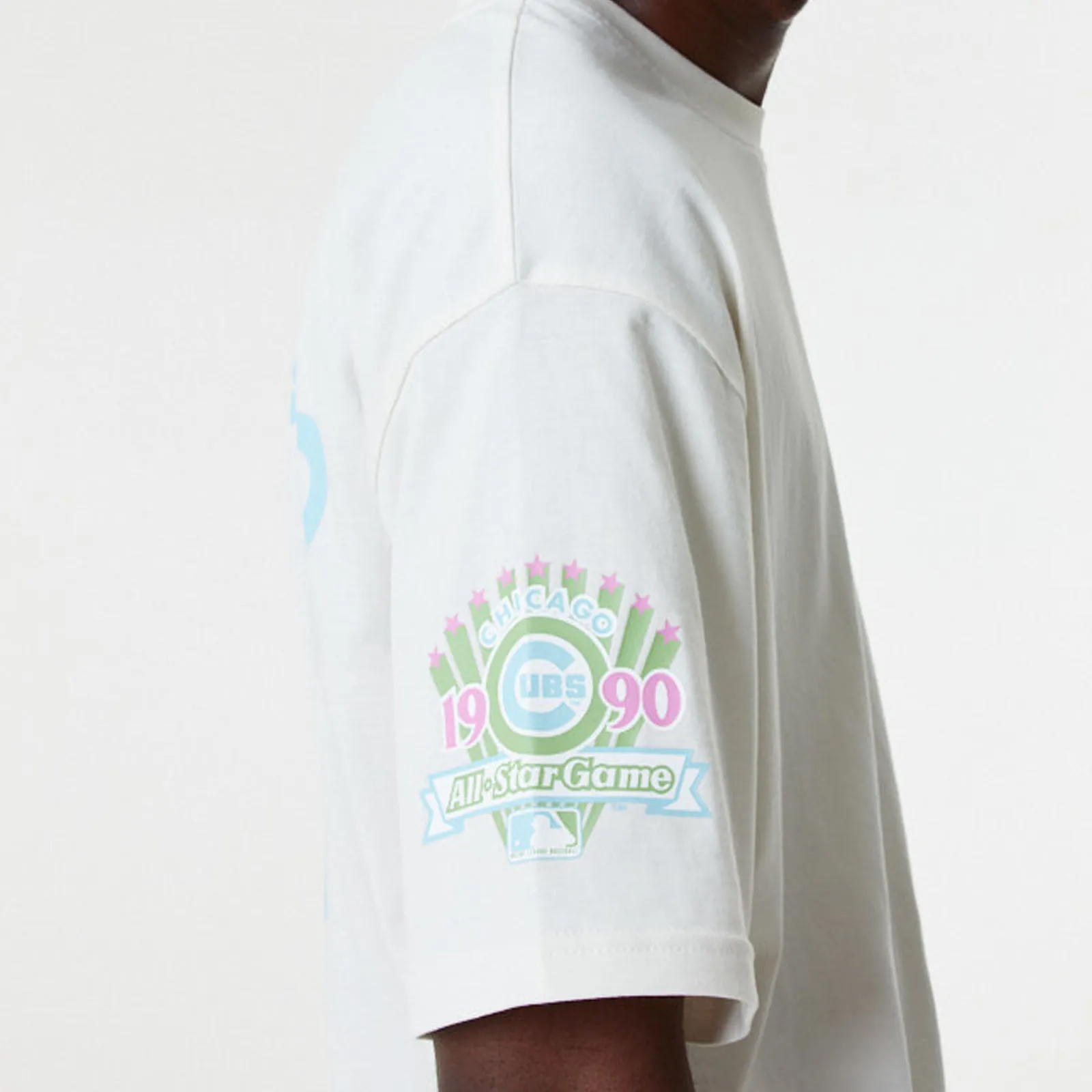 New Era Chicago Cubs MLB Pastel Oversized T-Shirt - White