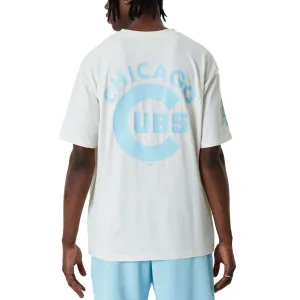 New Era Chicago Cubs MLB Pastel Oversized T-Shirt - White