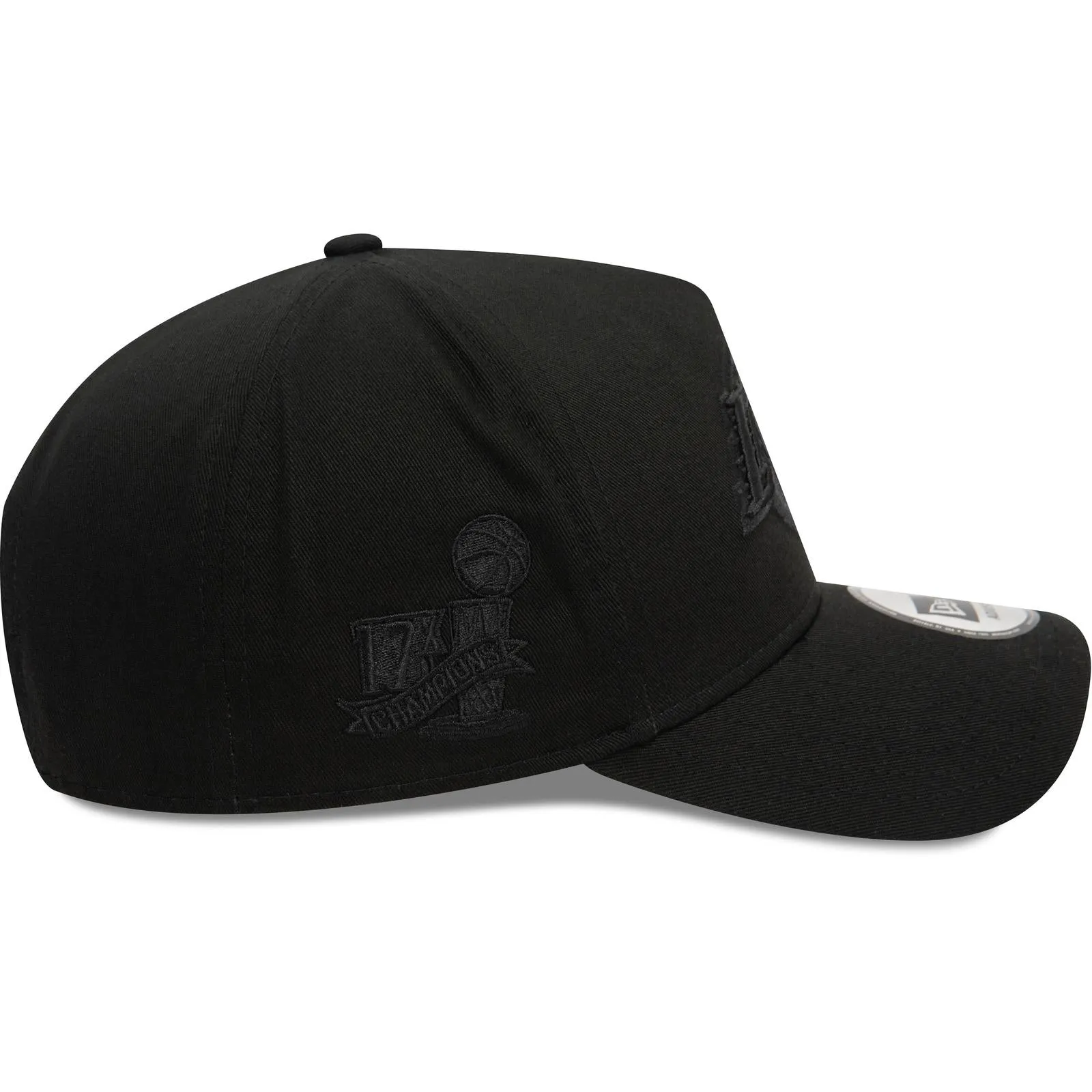 New Era Mens 9FORTY LA Lakers E-Frame Cap - Monochrome Black