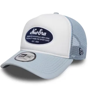 New Era Mens 9FORTY Oval Foam Patch Trucker Cap - Pastel Blue - OSFM