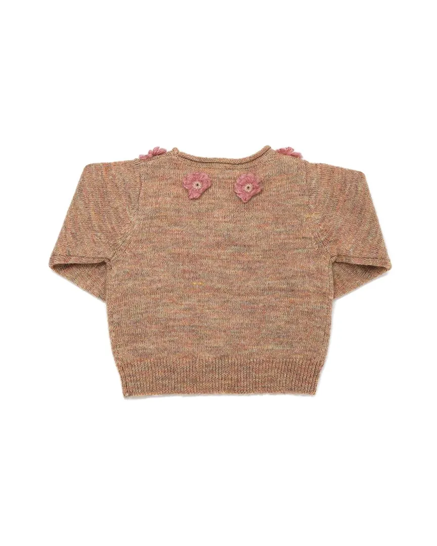 oh baby! Scandi Flower Wool-Blend Sweater