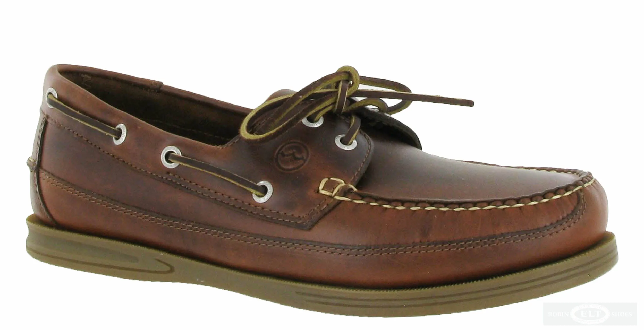Orca Bay Fowey Mens Wide Fit 2 Eyelet Lace Up Deck Shoe