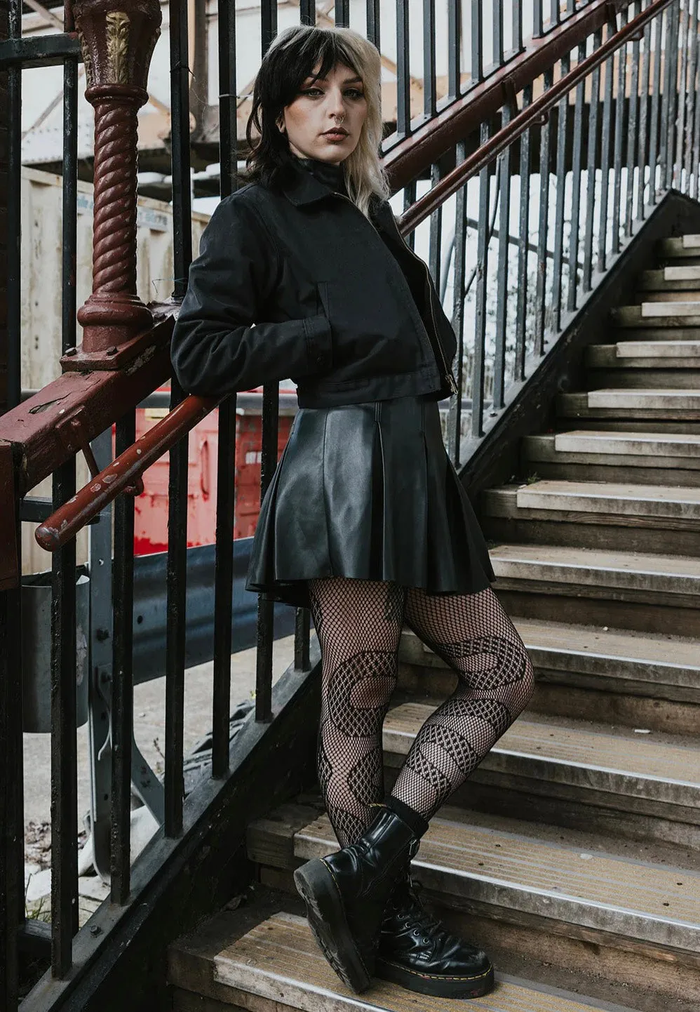 Pamela Mann - Snake Net Black - Tights