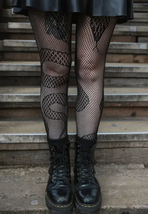 Pamela Mann - Snake Net Black - Tights