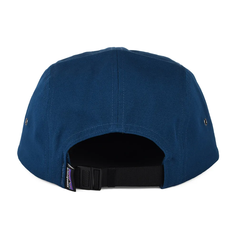 Patagonia Hats Forge Mark Crest Graphic Maclure Organic Cotton 5 Panel Cap - Teal