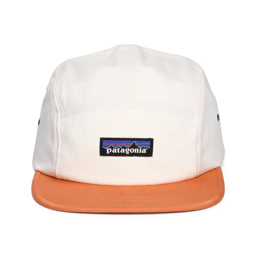 Patagonia Hats P-6 Label Maclure Organic Cotton 5 Panel Cap - Cream-Rust