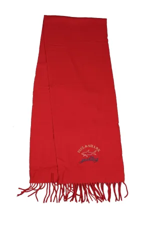 Paul And Shark Scarf Red