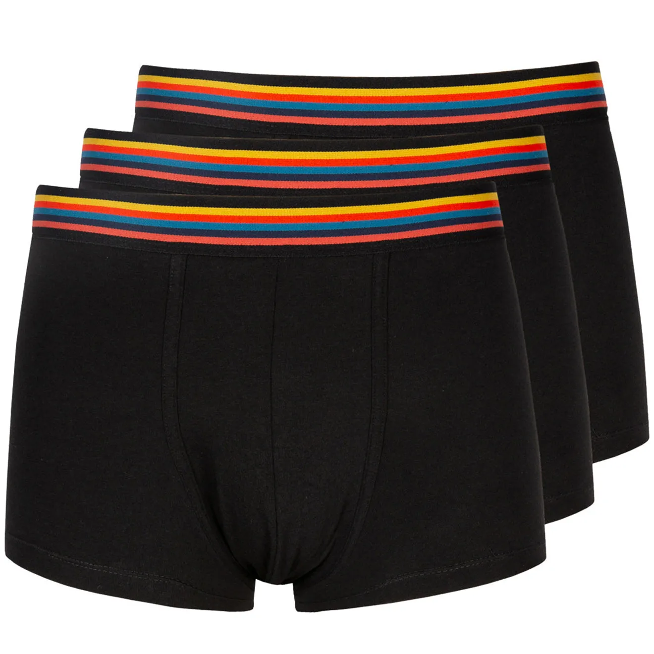Paul Smith Artist Stripe Boxer Briefs 3 Pack Black
