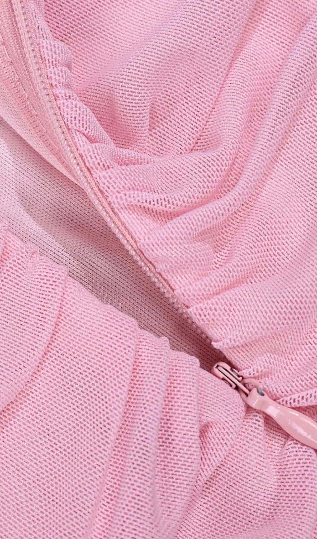 PINK STRAPLESS RUCHED MINI DRESS Gloria Lanvin