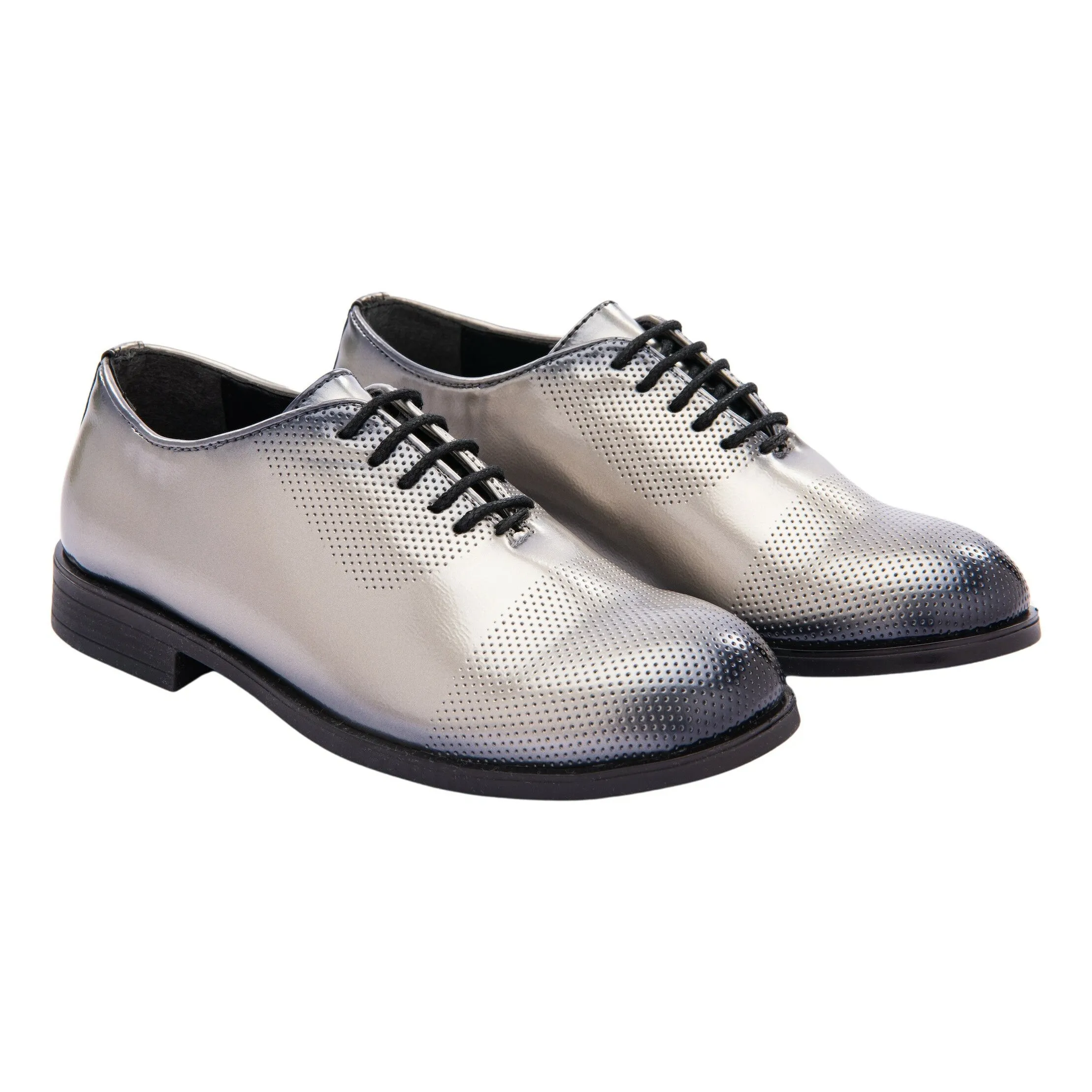 Platinum Closed Lace Dress Shoes