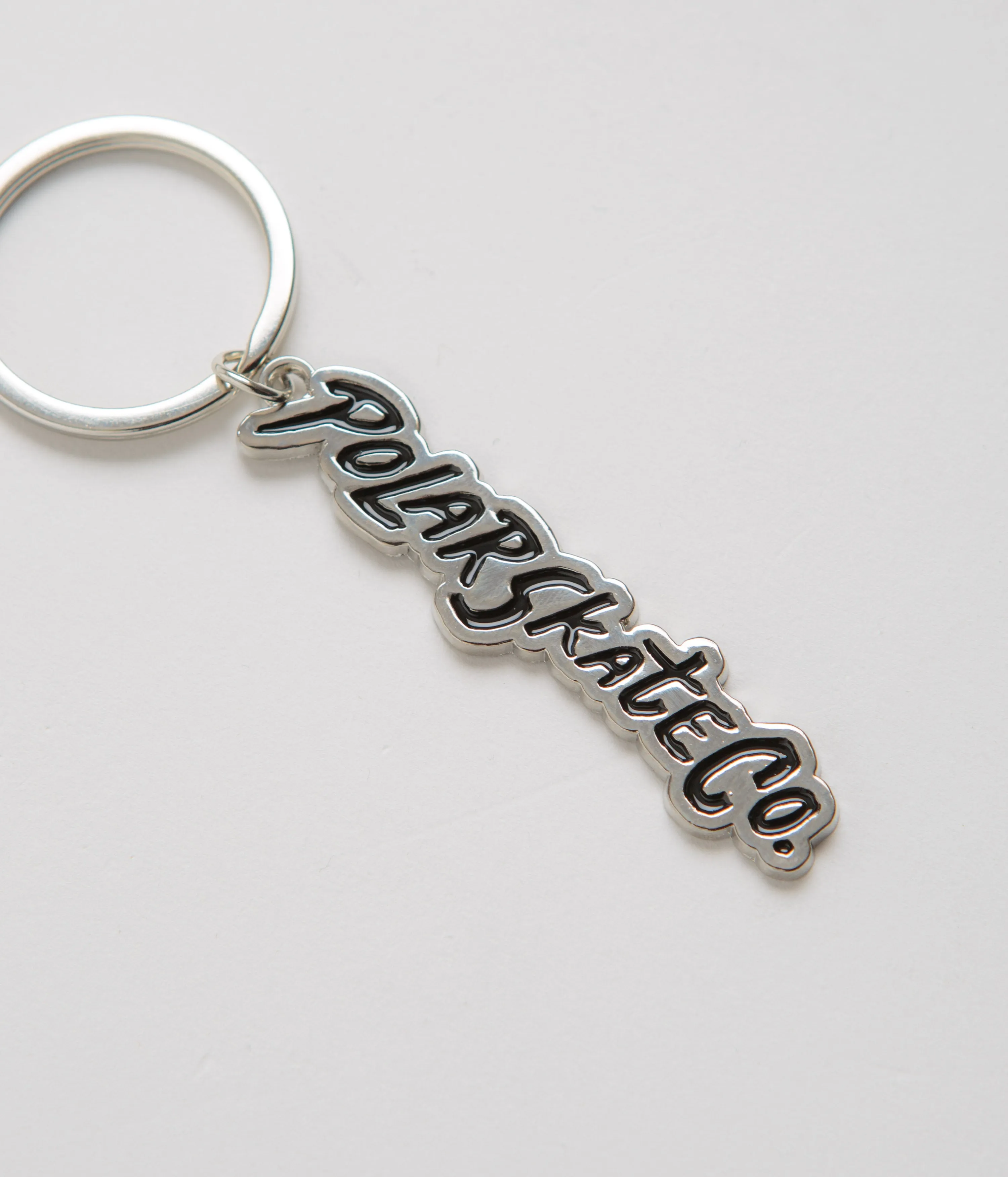 Polar Surf Logo Key Chain - Silver / Black