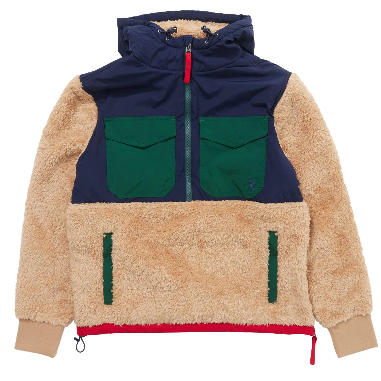 Polo Ralph Lauren Hybrid Hoodie Camel Multi