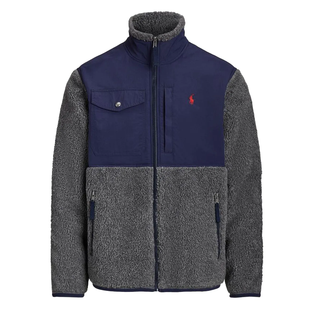 Polo Ralph Lauren Water Repellent Hybrid Jacket Barclay Heather / Newport Navy