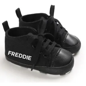 Portland Personalised Name Canvas Prewalker Trainers (0-18 Months)