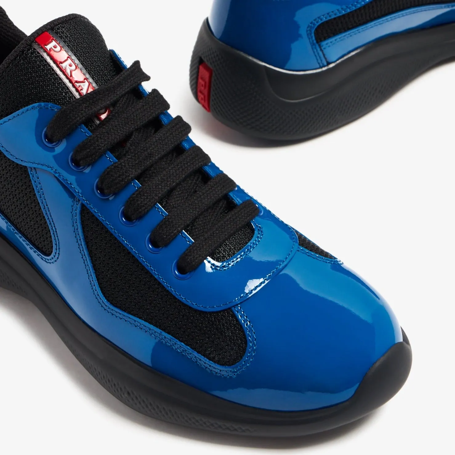 Prada Americas Cup Black & Blue Trainers