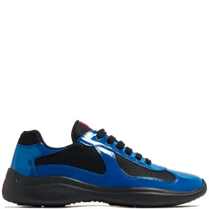 Prada Americas Cup Black & Blue Trainers