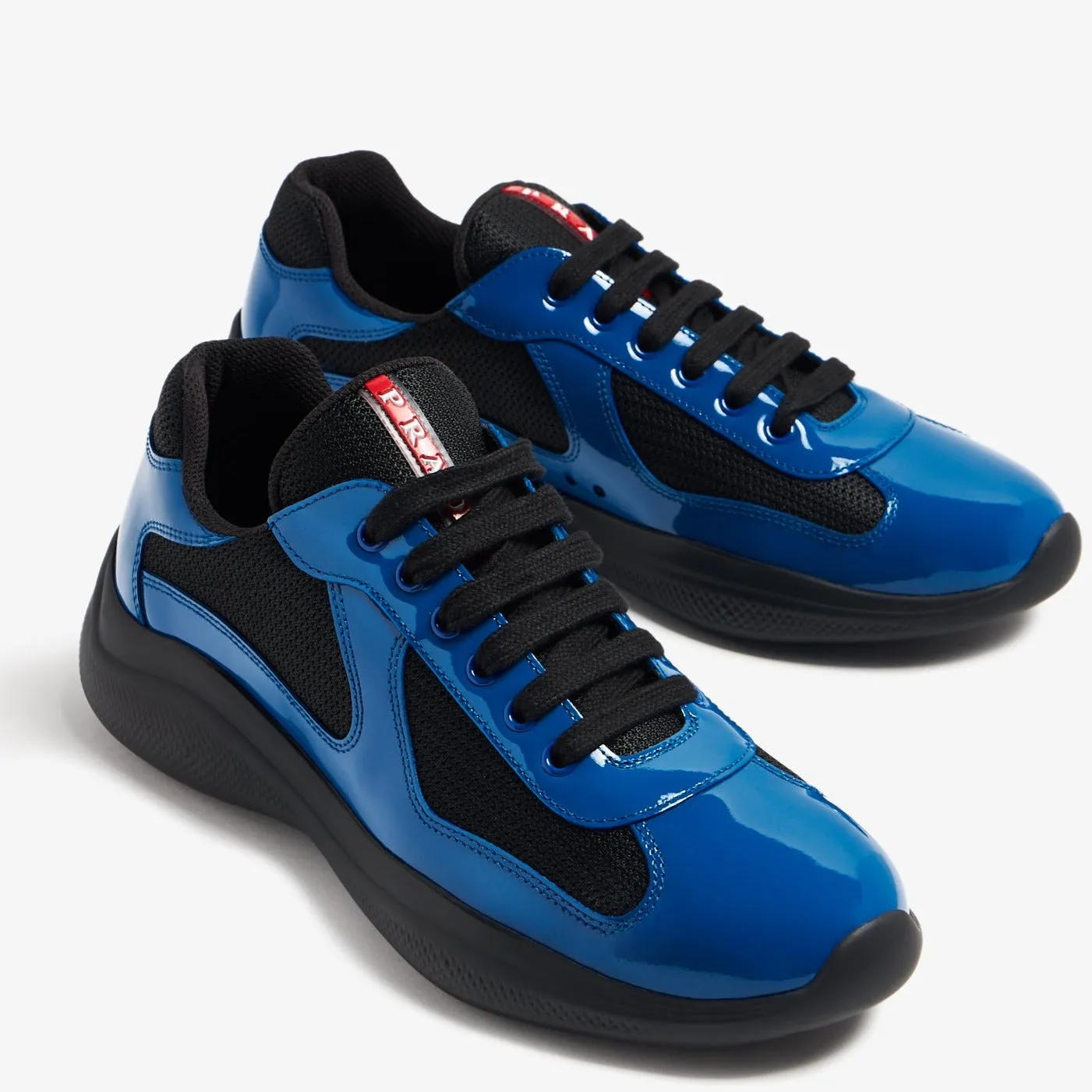 Prada Americas Cup Black & Blue Trainers