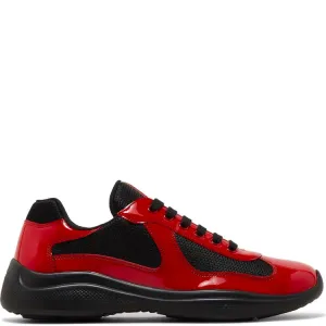 Prada Americas Cup Black & Red Trainers