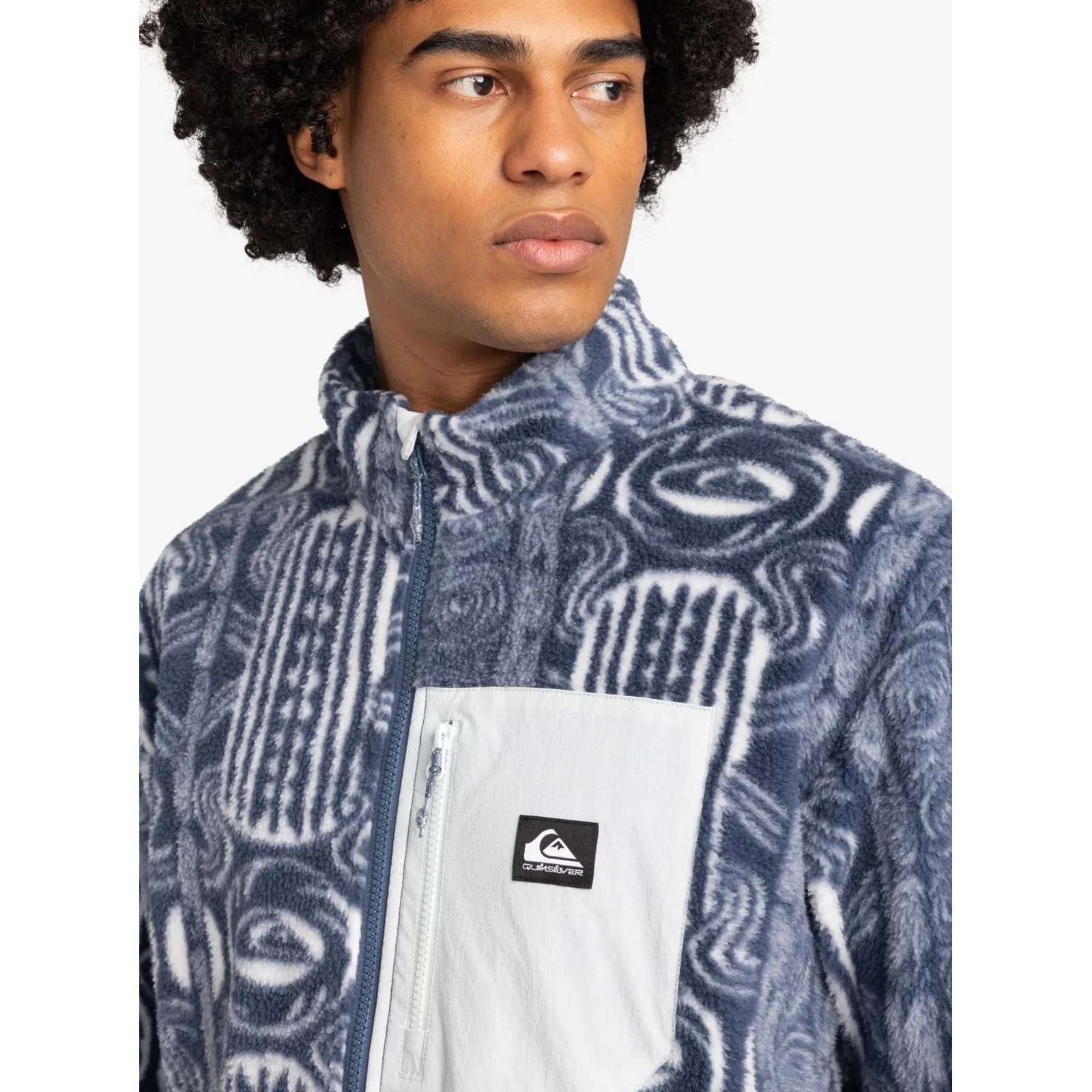 Quiksilver Mens Clean Coast Full Zip Fleece