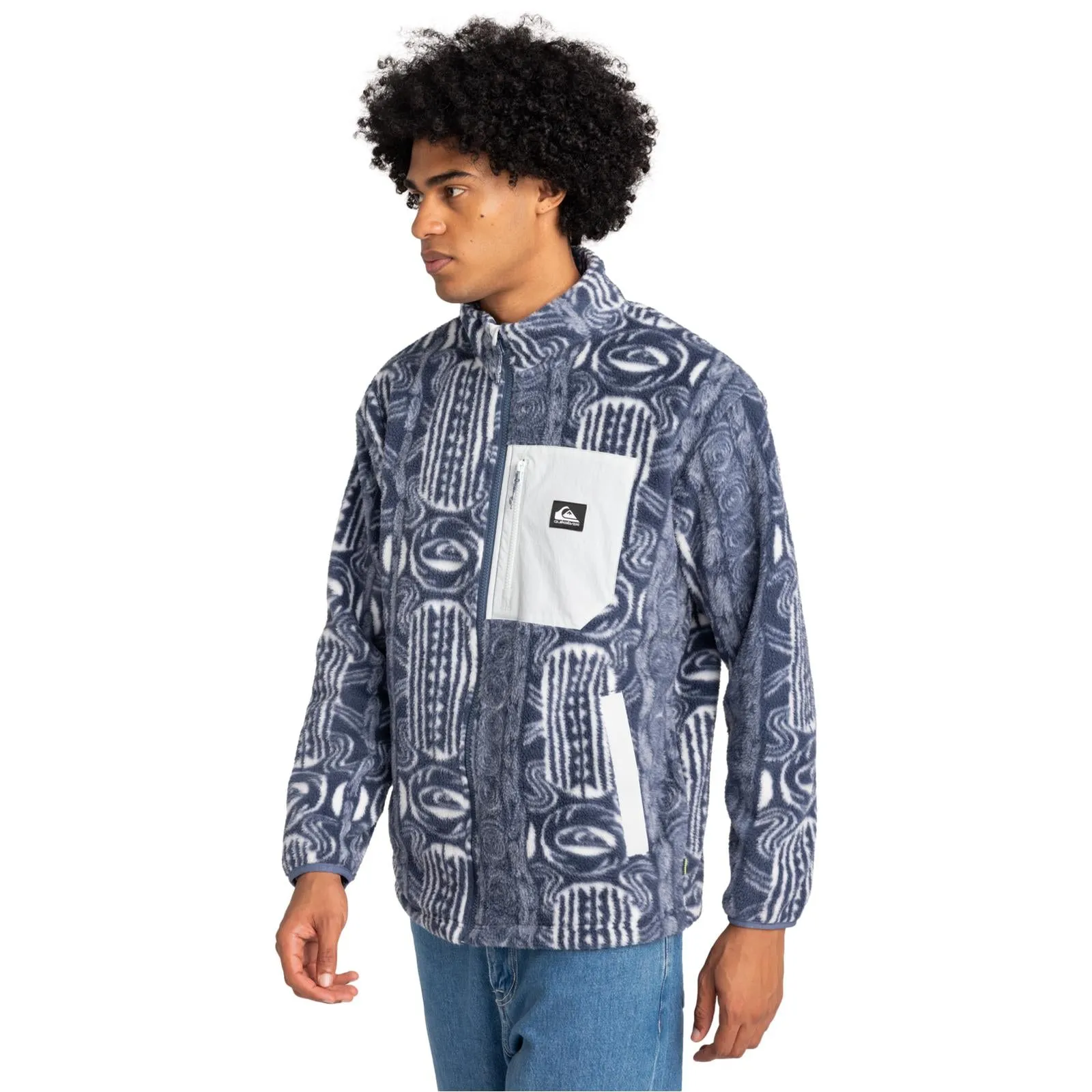 Quiksilver Mens Clean Coast Full Zip Fleece
