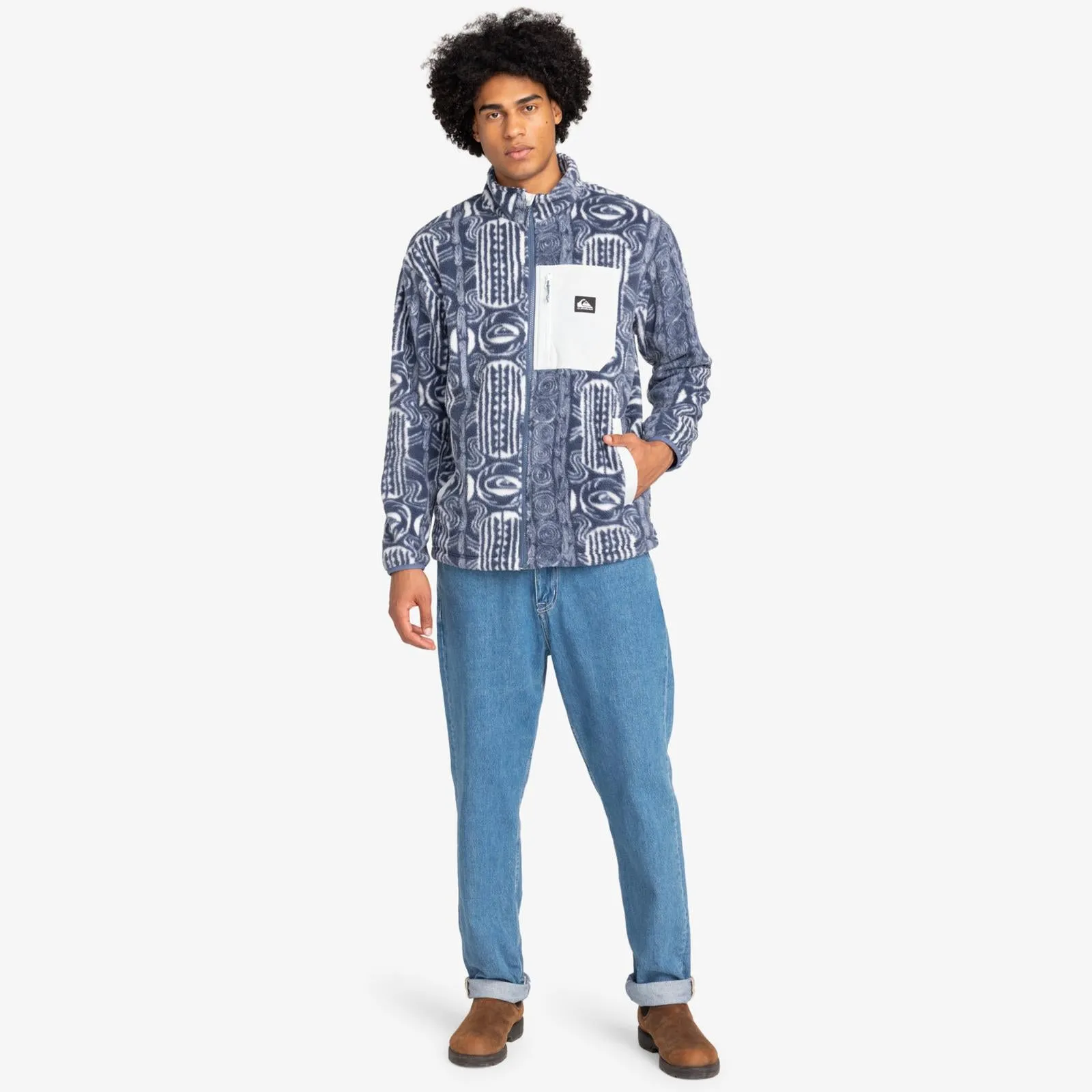 Quiksilver Mens Clean Coast Full Zip Fleece