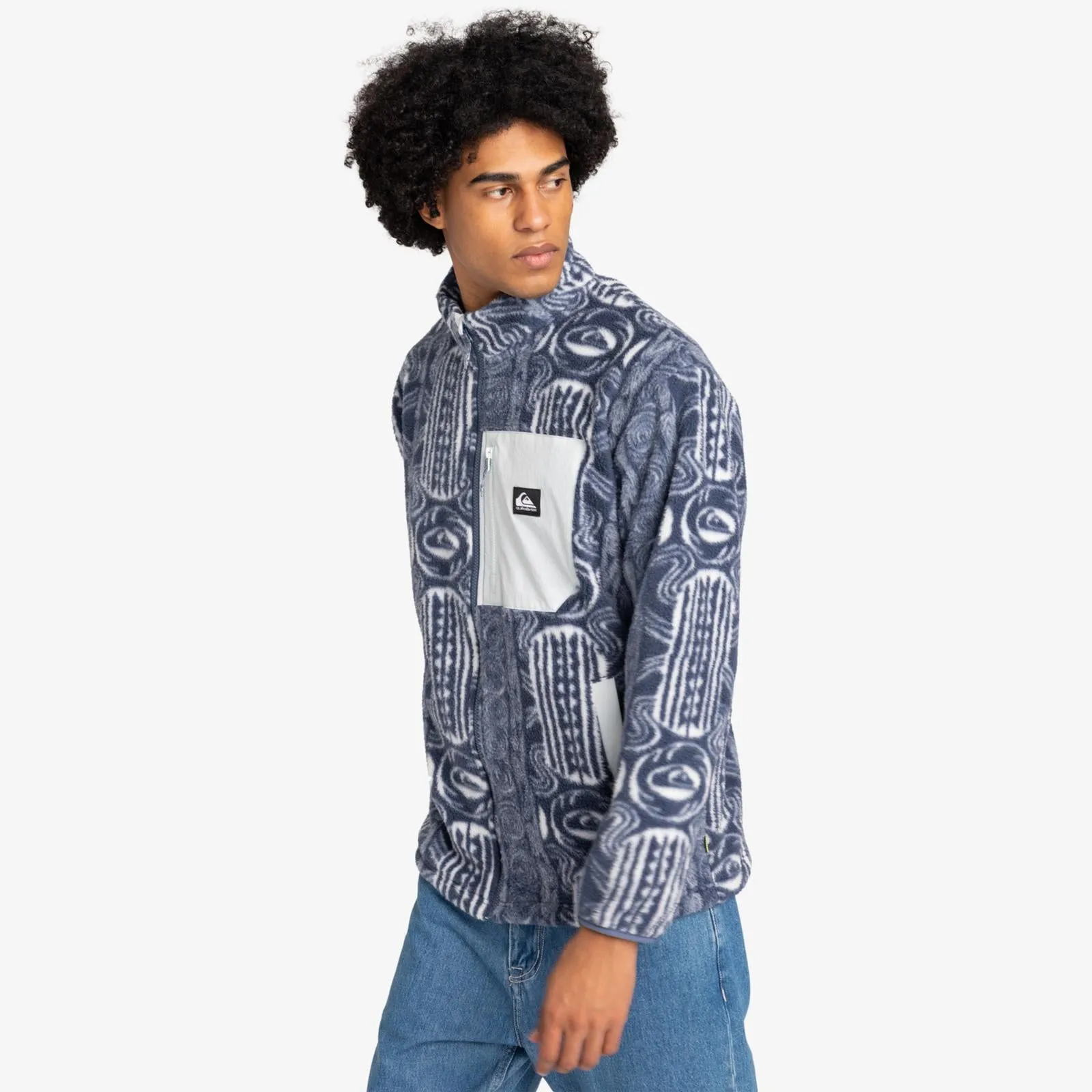 Quiksilver Mens Clean Coast Full Zip Fleece