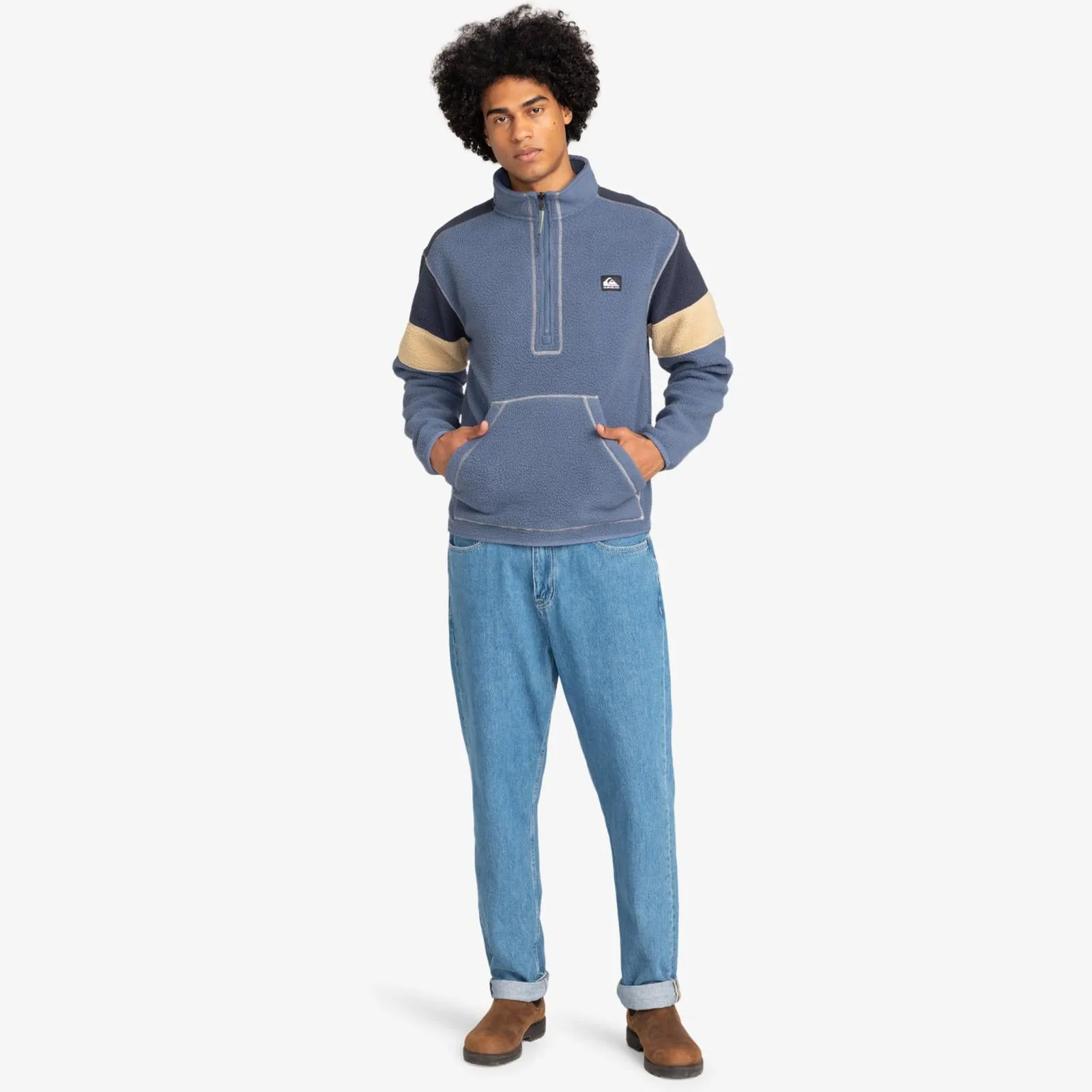 Quiksilver Mens Clean Coast Half Zip Sweatshirt