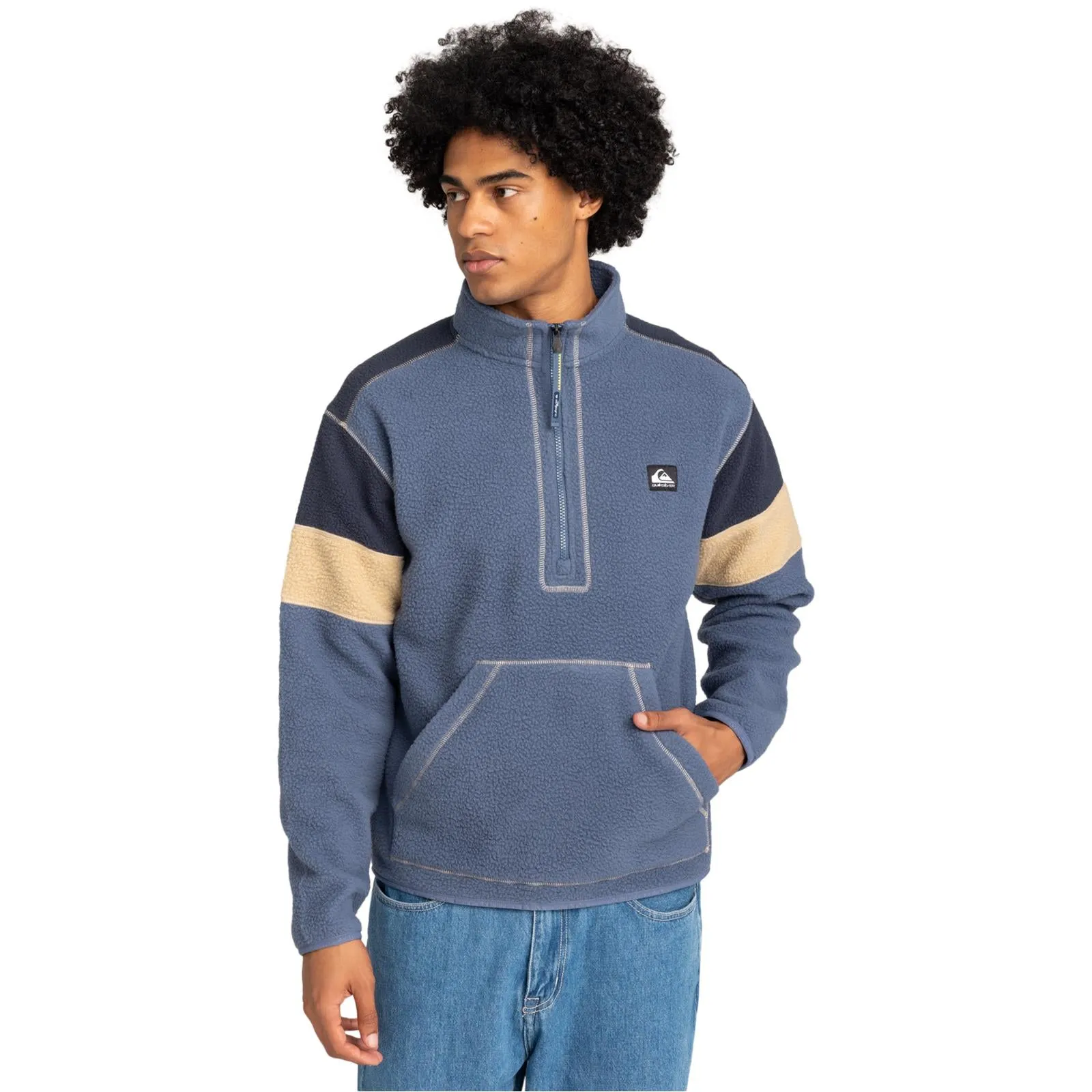 Quiksilver Mens Clean Coast Half Zip Sweatshirt