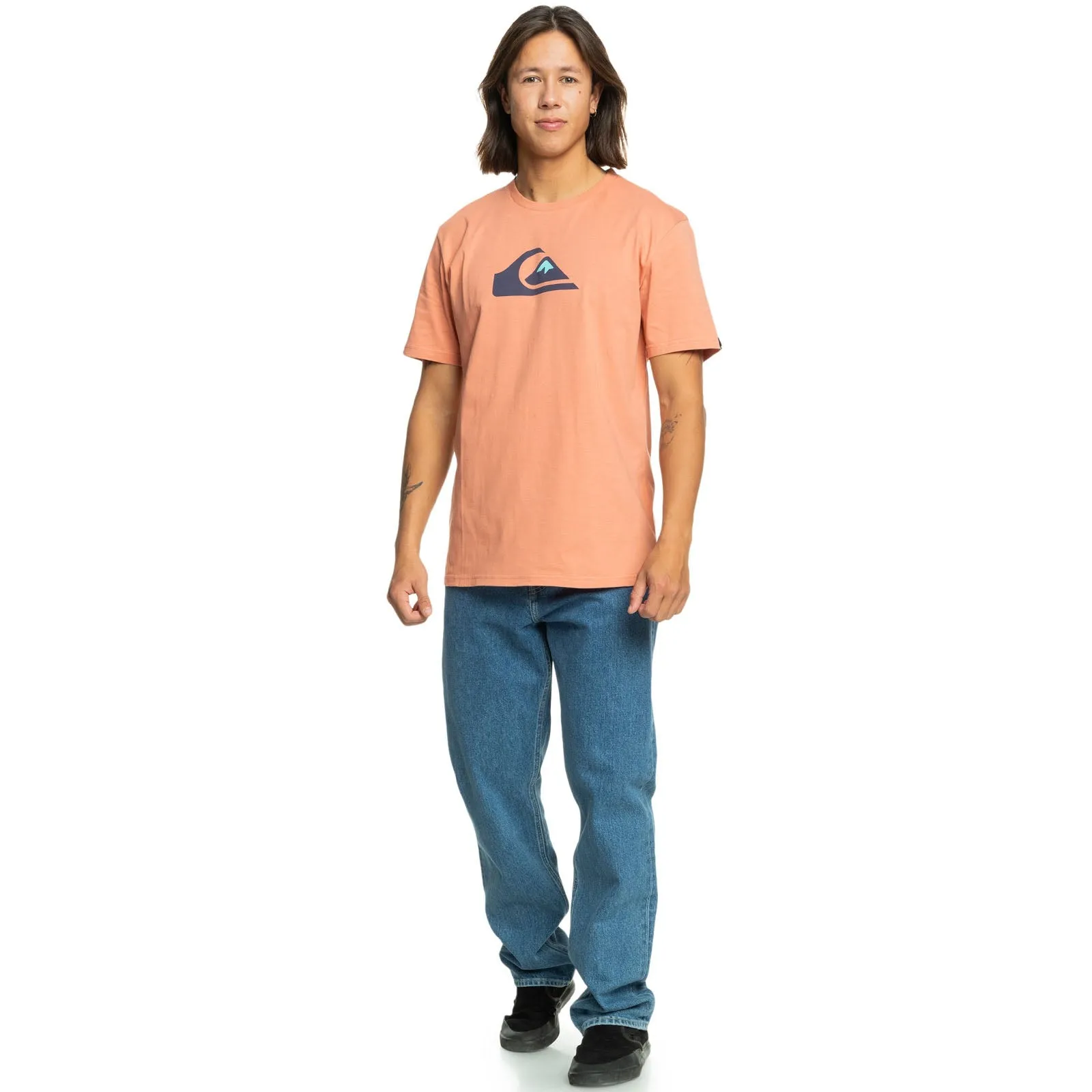 Quiksilver Mens Comp Logo Short Sleeve T-Shirt