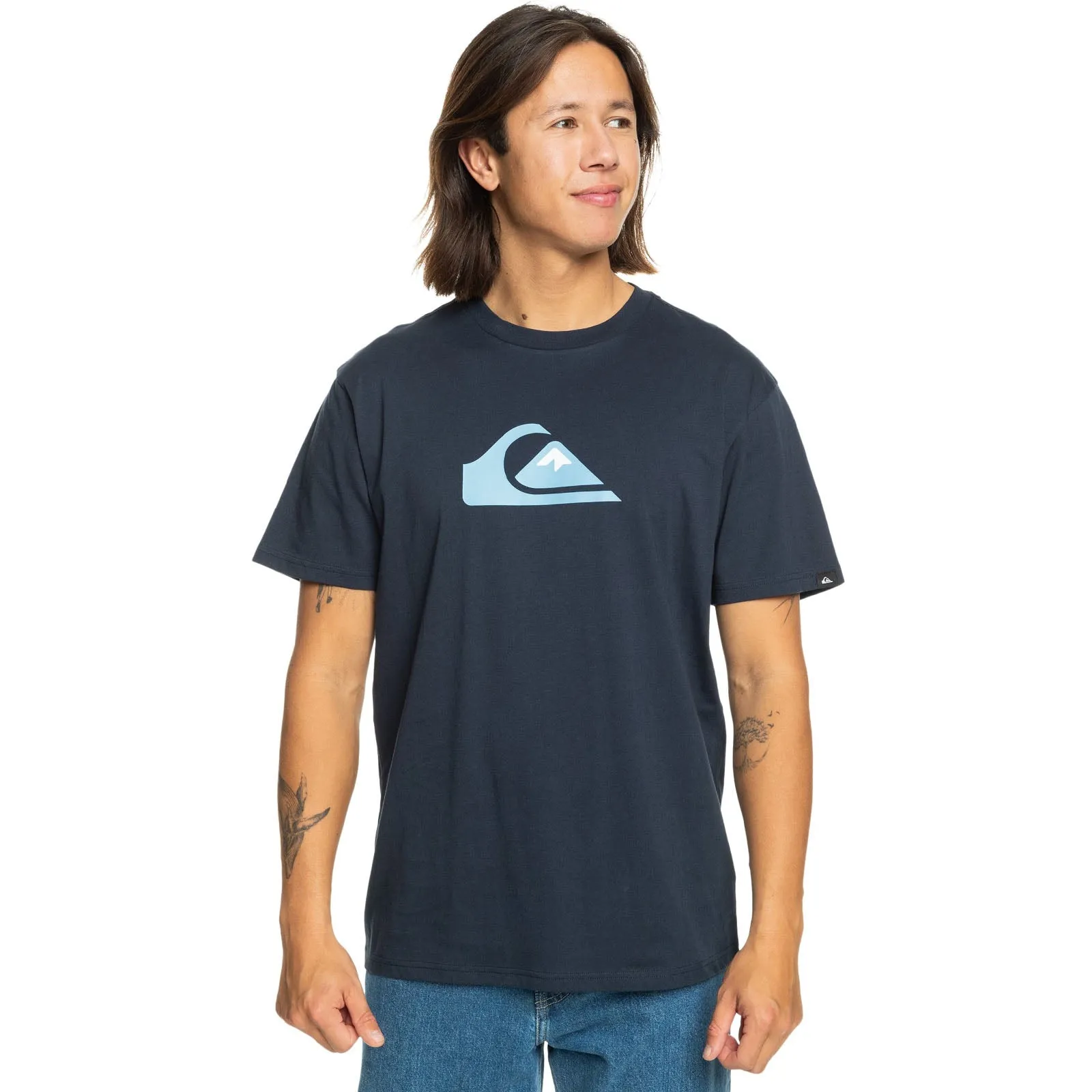 Quiksilver Mens Comp Logo Short Sleeve T-Shirt