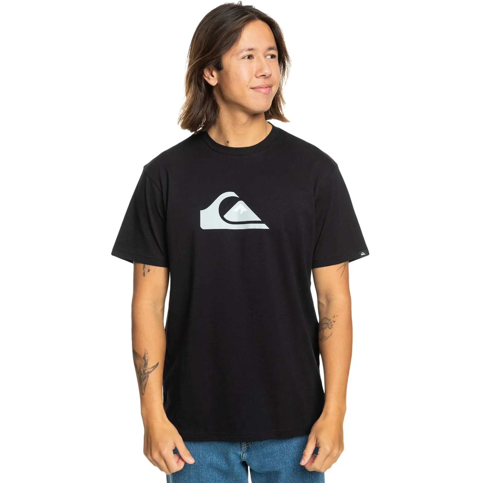 Quiksilver Mens Comp Logo Short Sleeve T-Shirt