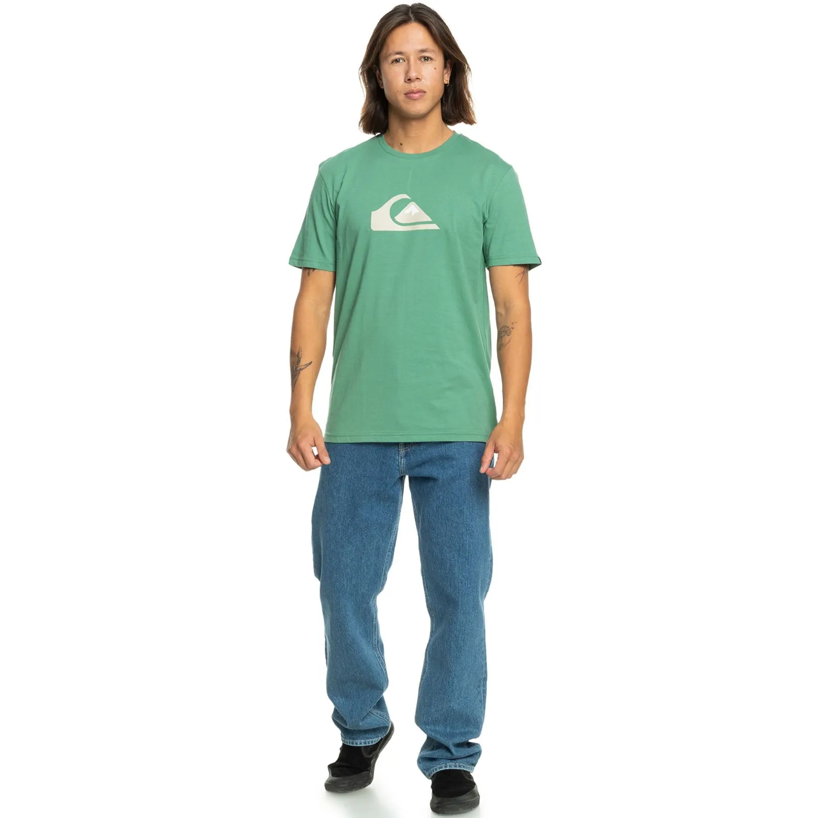 Quiksilver Mens Comp Logo Short Sleeve T-Shirt