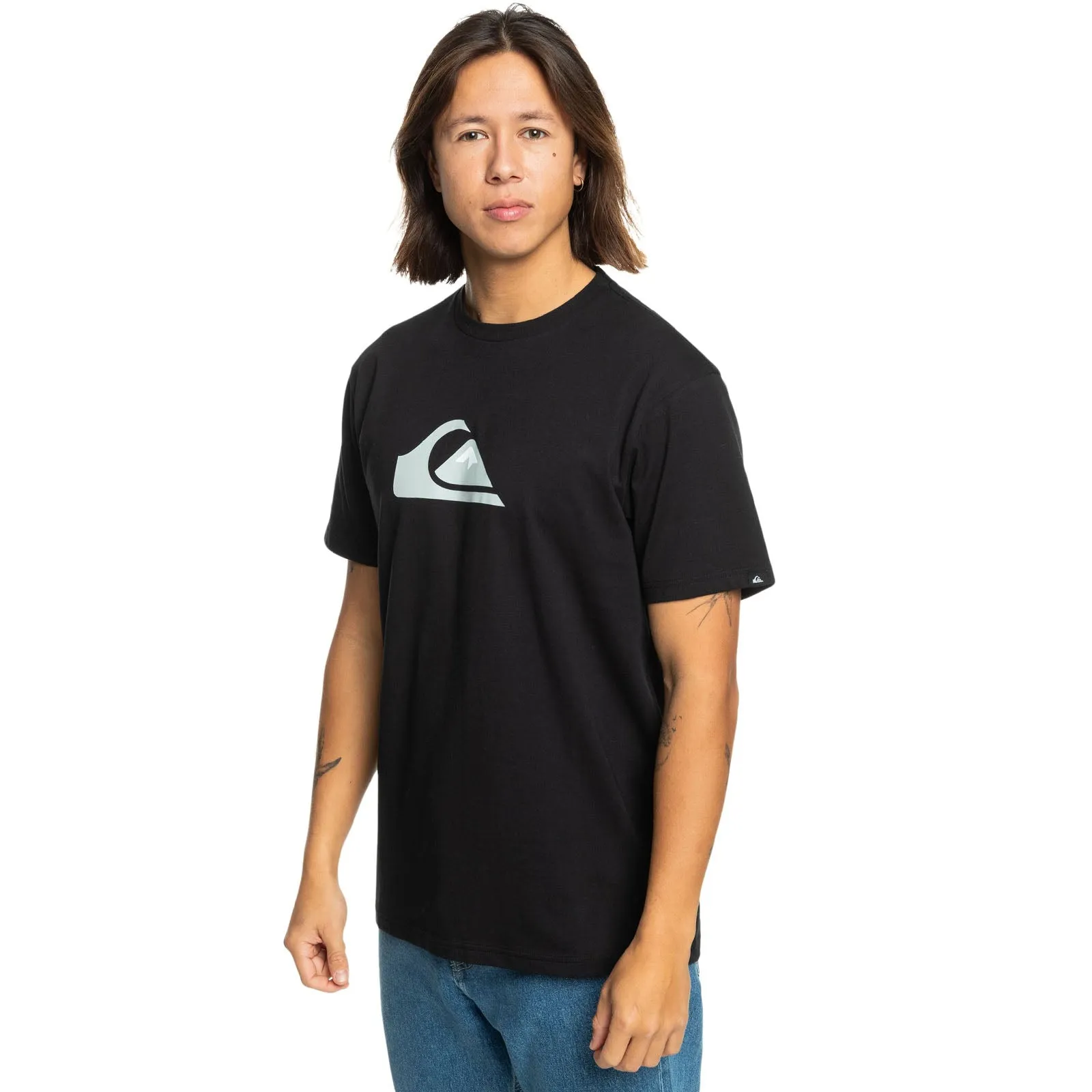 Quiksilver Mens Comp Logo Short Sleeve T-Shirt
