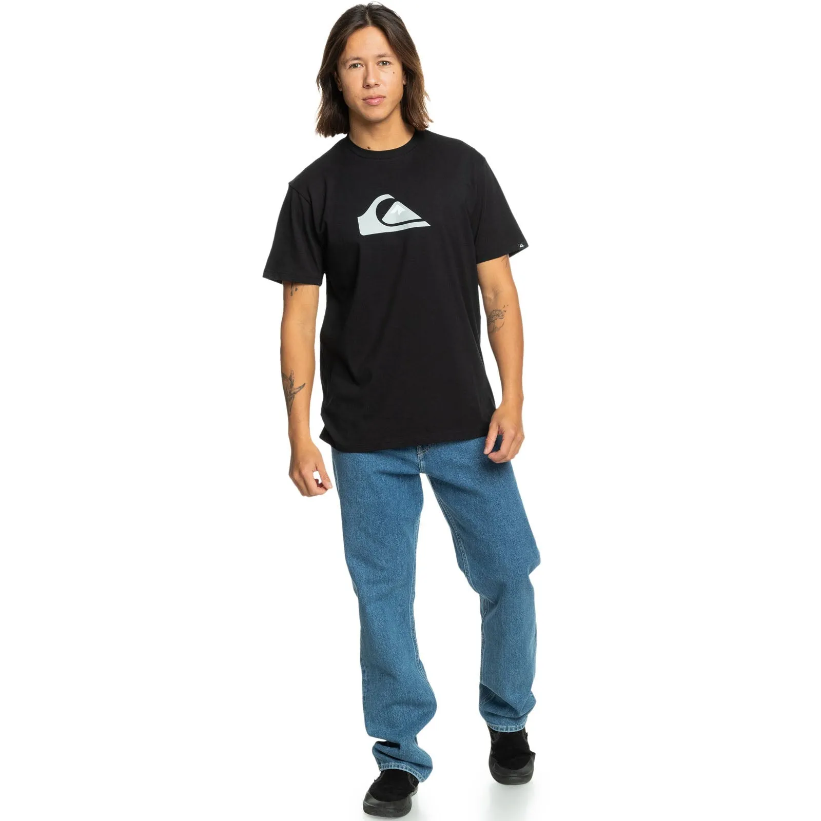 Quiksilver Mens Comp Logo Short Sleeve T-Shirt