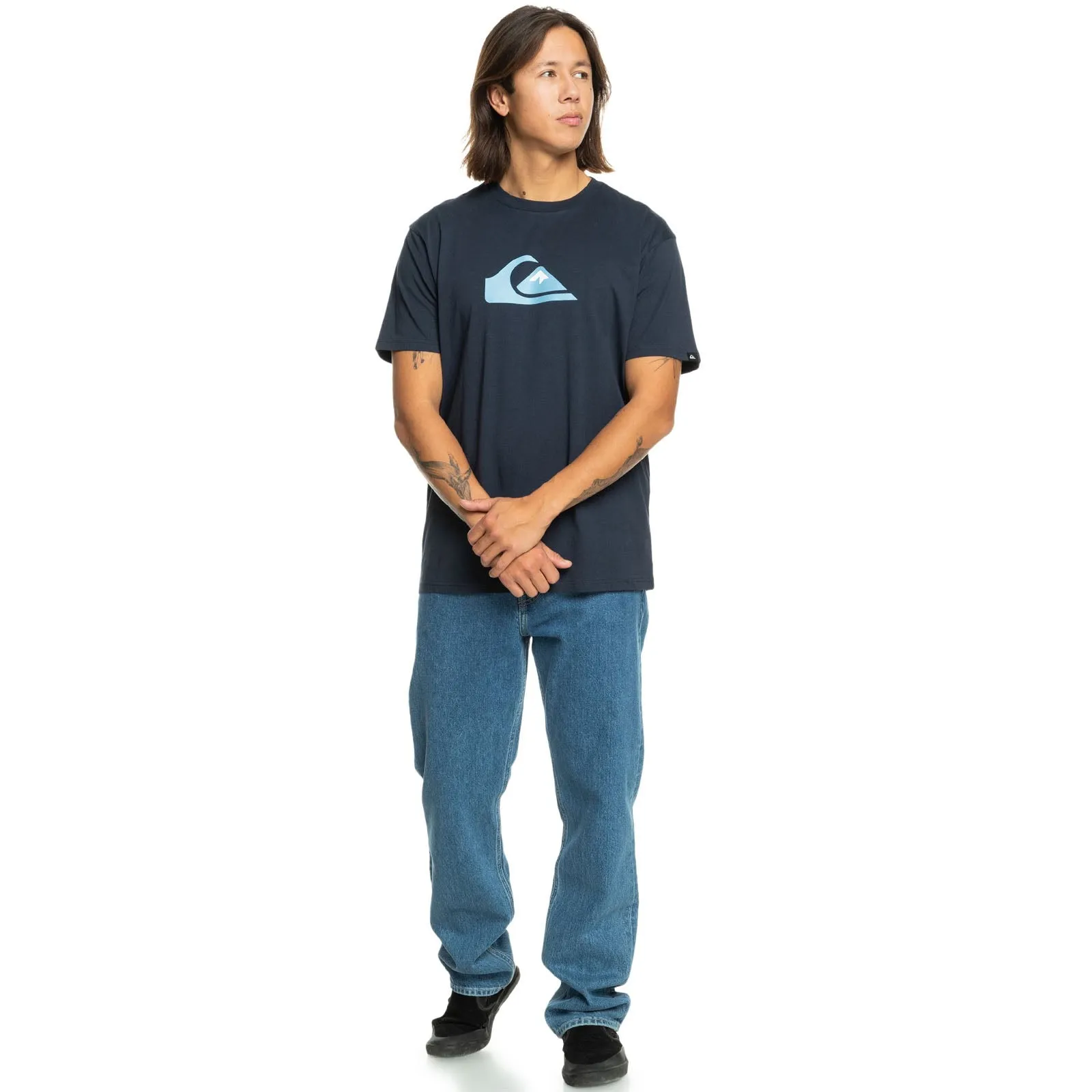 Quiksilver Mens Comp Logo Short Sleeve T-Shirt