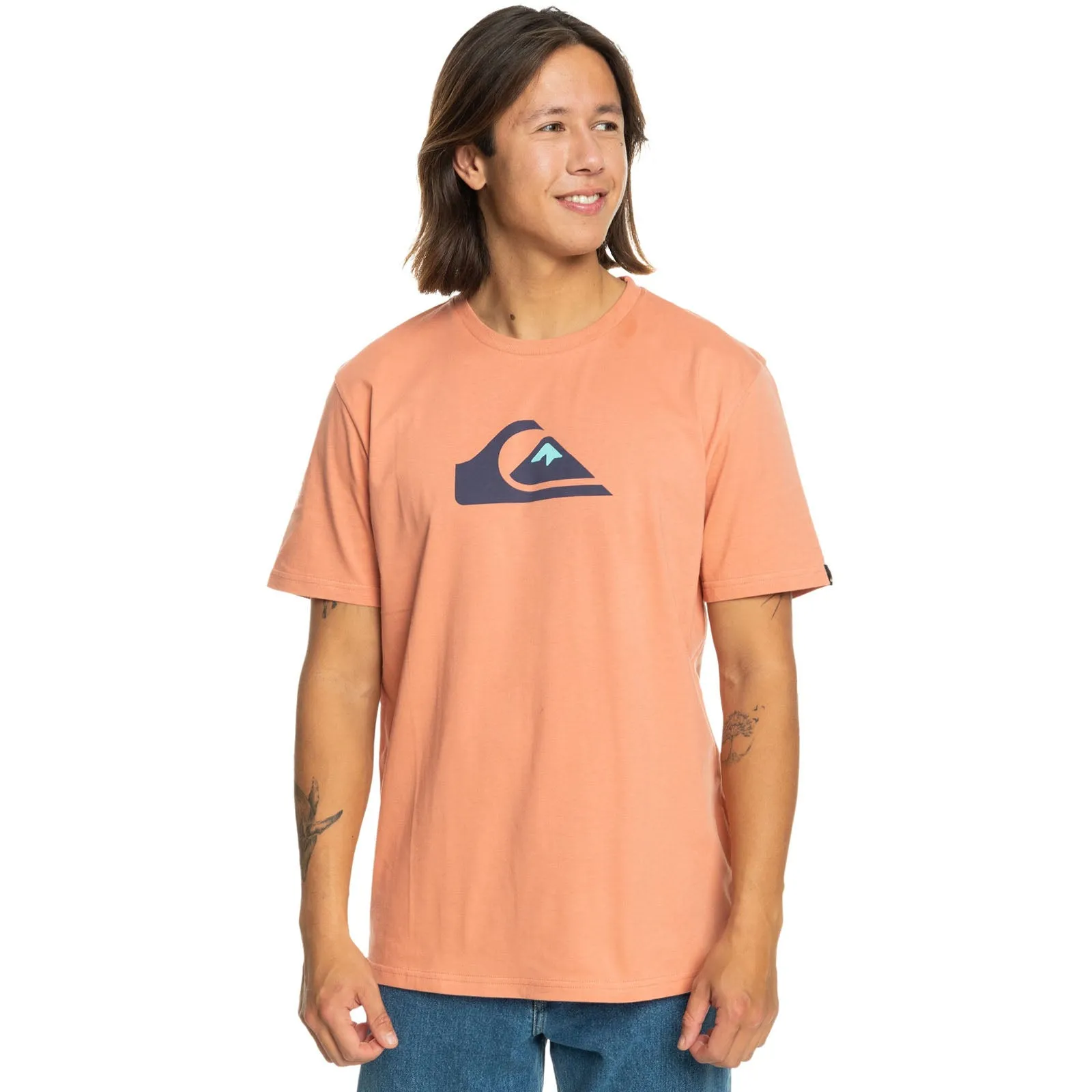 Quiksilver Mens Comp Logo Short Sleeve T-Shirt