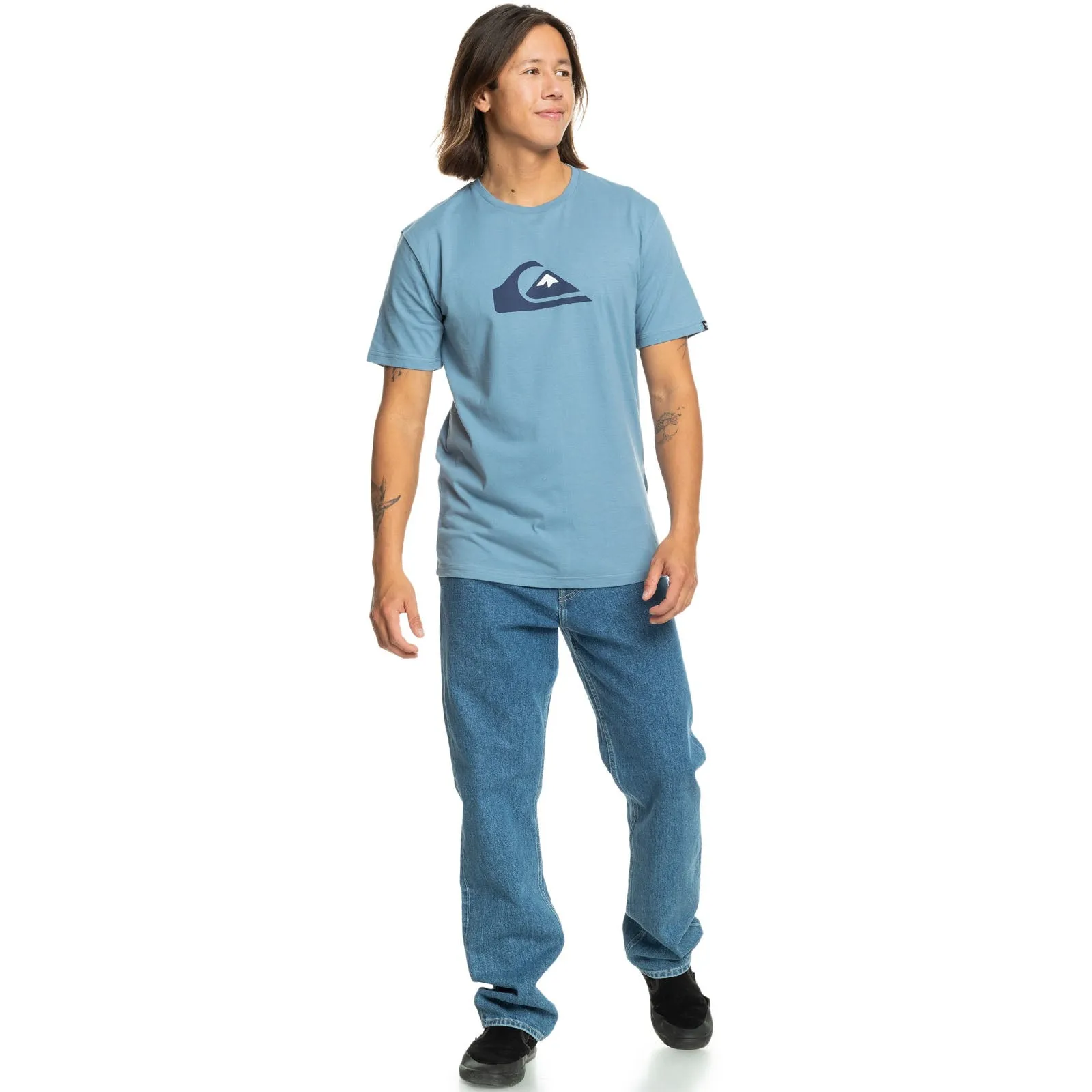 Quiksilver Mens Comp Logo Short Sleeve T-Shirt