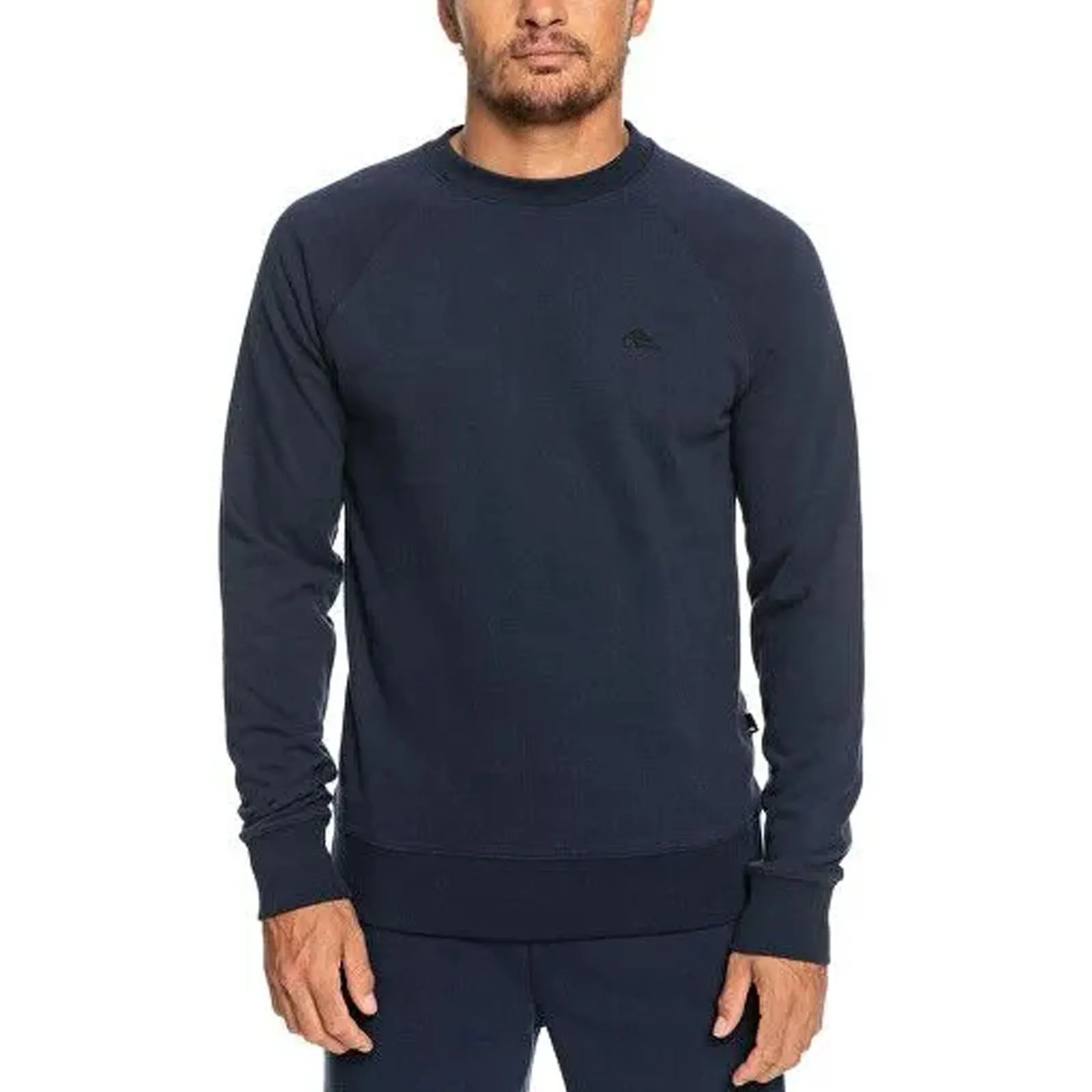 Quiksilver Mens Essentials Raglan Crew Neck Sweatshirt