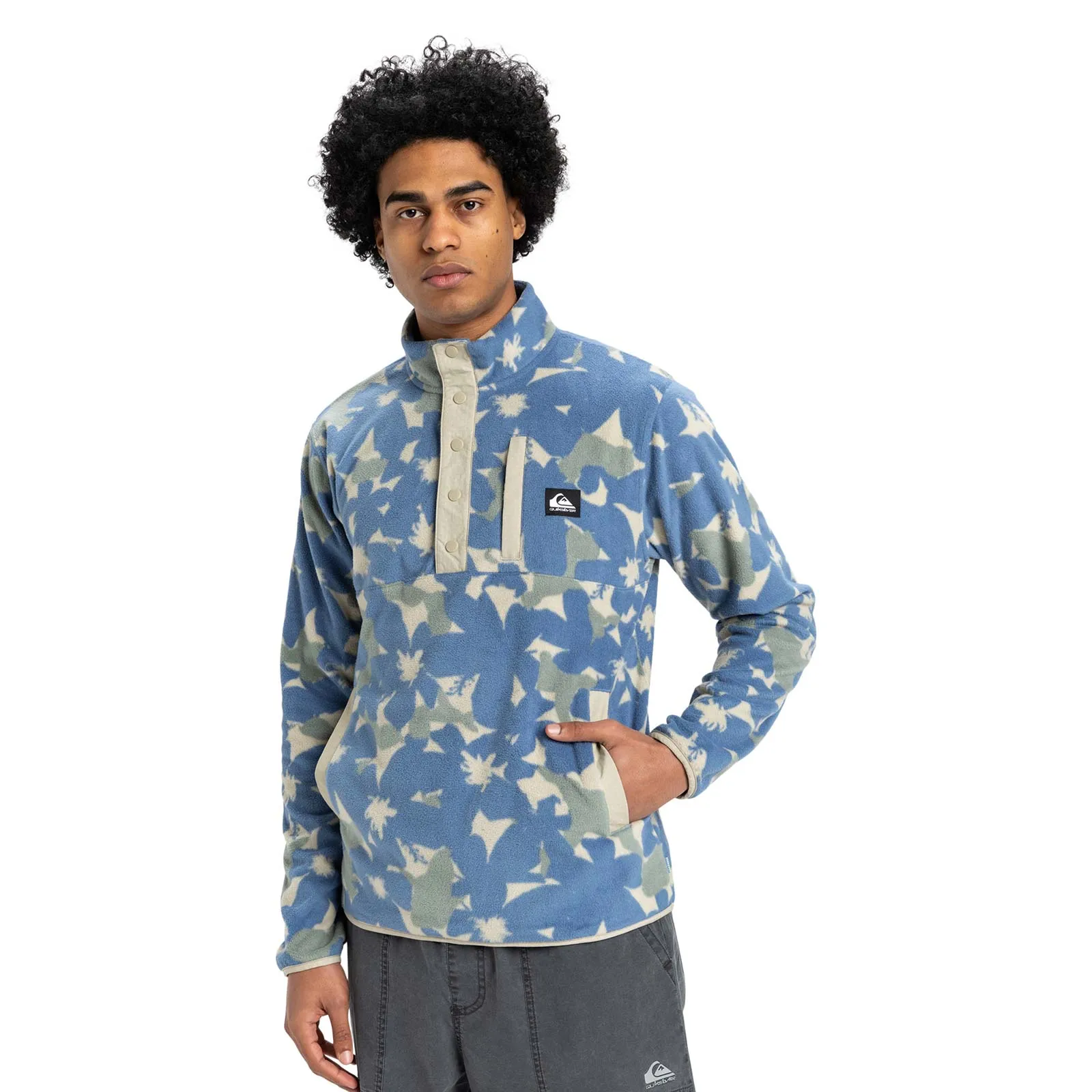 Quiksilver Mens No Destination 2 Half Zip Fleece